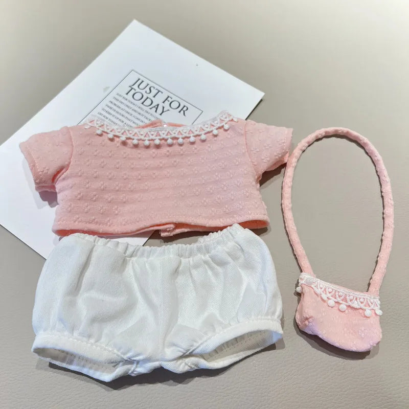 Hot Labubu Doll Clothes Outfit Accessories Knitted Leisure Set For 15-17cm 37-40cm Mini Dolls Clothing Girl Kid Gift Labubu Ropa