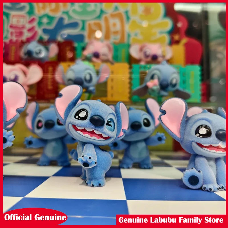Genuine Disney Stitch Mini Blind Bag Particle Decorations Trendy Blind Box Toys Collectible Figurines Birthday Gift For Girls