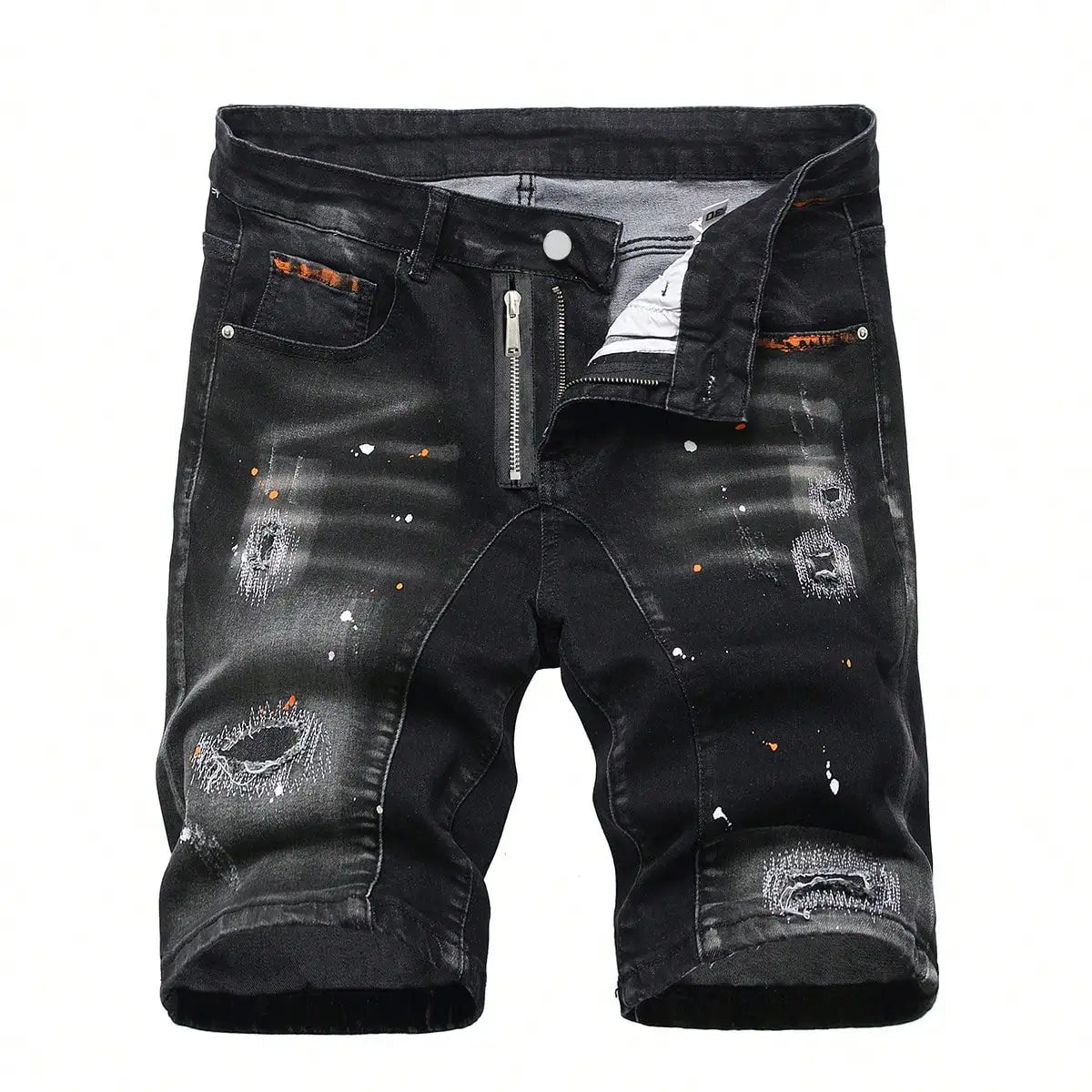 New Fashion Mens Ripped Short Jeans Brand Clothing Bermuda Summer Cotton Shorts Breathable Denim Streetwear Shorts Male