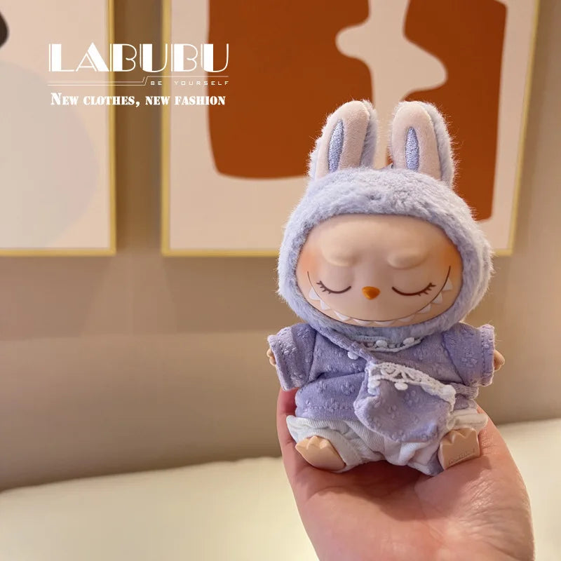 Hot Labubu Doll Clothes Outfit Accessories Knitted Leisure Set For 15-17cm 37-40cm Mini Dolls Clothing Girl Kid Gift Labubu Ropa
