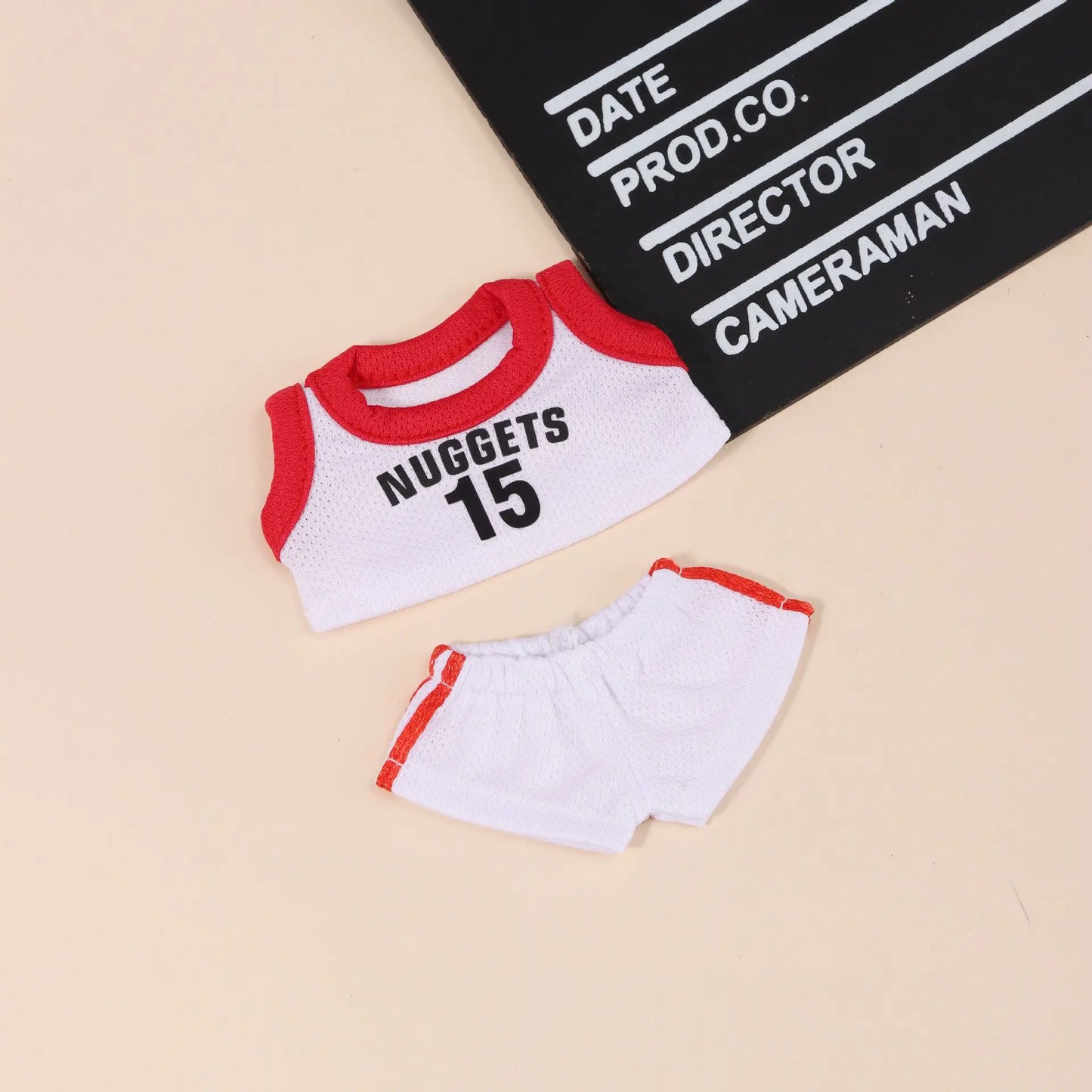 Sale Only Selling Clothes 17cm First Second Generation Labubu Basketball Clothes Cute Doll Decoration Handmade Doll Clothes Gift