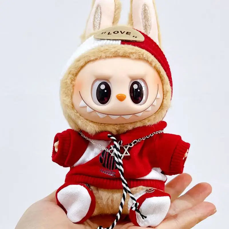 Mini Plush Doll'S Clothes Outfit Accessories For Korea Kpop Exo Labubu V1 V2 Idol Dolls Pit strip climbing suit Clothing Gift