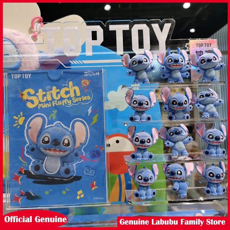 Genuine Disney Stitch Mini Blind Bag Particle Decorations Trendy Blind Box Toys Collectible Figurines Birthday Gift For Girls
