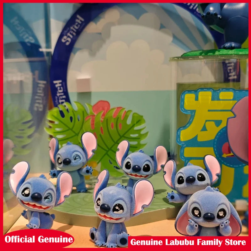 Genuine Disney Stitch Mini Blind Bag Particle Decorations Trendy Blind Box Toys Collectible Figurines Birthday Gift For Girls