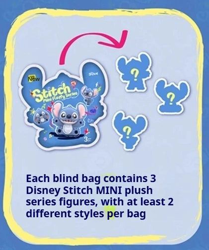 Genuine Disney Stitch Mini Blind Bag Particle Decorations Trendy Blind Box Toys Collectible Figurines Birthday Gift For Girls