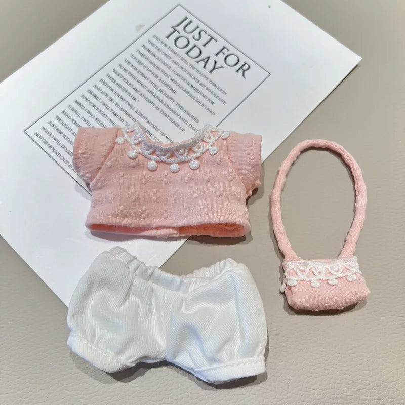 Hot Labubu Doll Clothes Outfit Accessories Knitted Leisure Set For 15-17cm 37-40cm Mini Dolls Clothing Girl Kid Gift Labubu Ropa