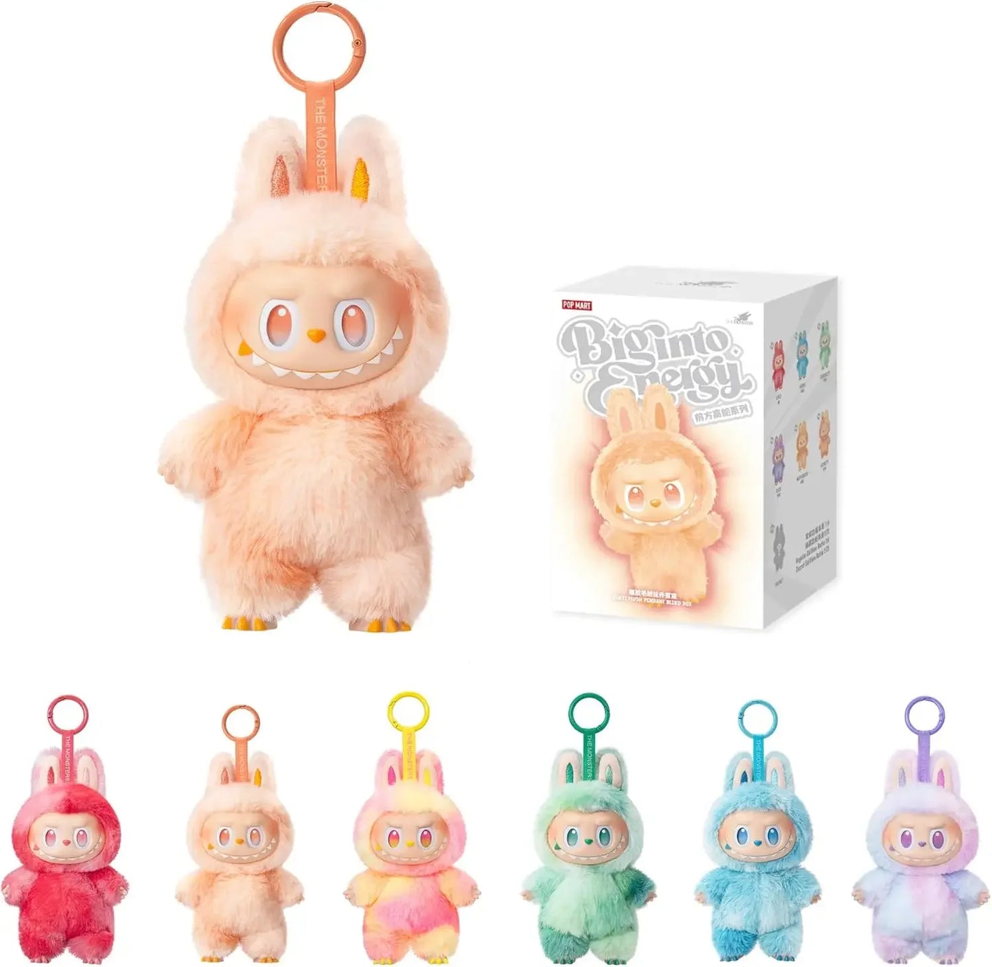 POP MART Labubu Doll The Monsters Big Into Energy Series Blind Box Random Vinyl Pendant Collectible Plush Toy Figure Gift