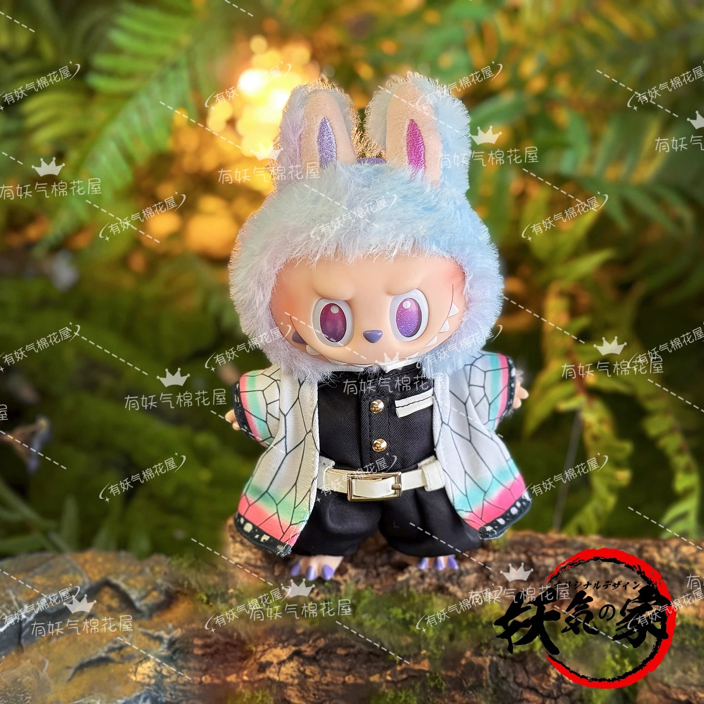Only Clothes For 17cm V1 V2 V3 Labubu Clothes Outfit Accessories Anime Tanjiro Cute Clothes Set Replaceable Wear Clothes Outfit