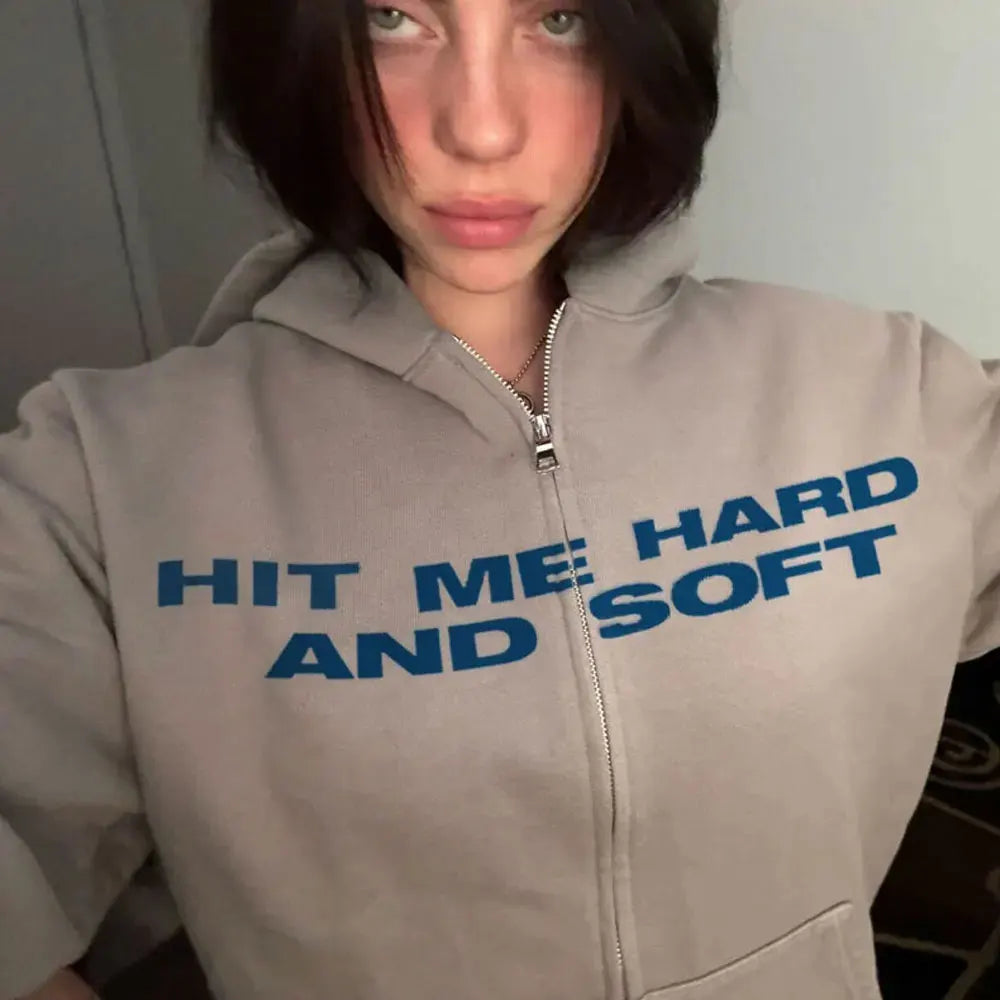 Hit Me Hard and Soft 2025 Tour Zipper Hoodies Fans Gift Men Women Clothing Pullovers Fashion Hip Hop Zip Up Sweatshirts Jackets