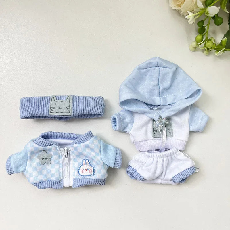 Mini Plush Doll'S Clothes Outfit Accessories For Korea Kpop Exo Labubu V1 V2 Idol Dolls Pit strip climbing suit Clothing Gift