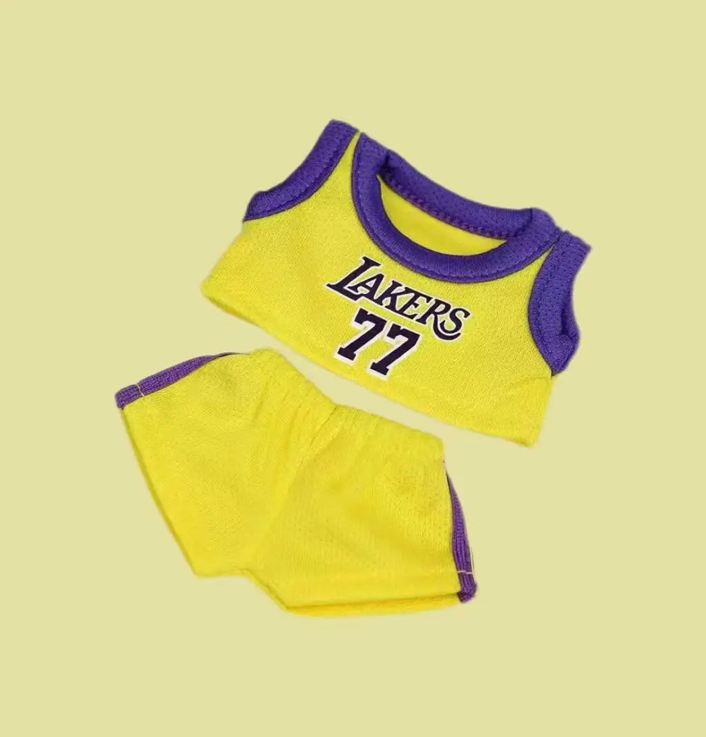 Sale Only Selling Clothes 17cm First Second Generation Labubu Basketball Clothes Cute Doll Decoration Handmade Doll Clothes Gift