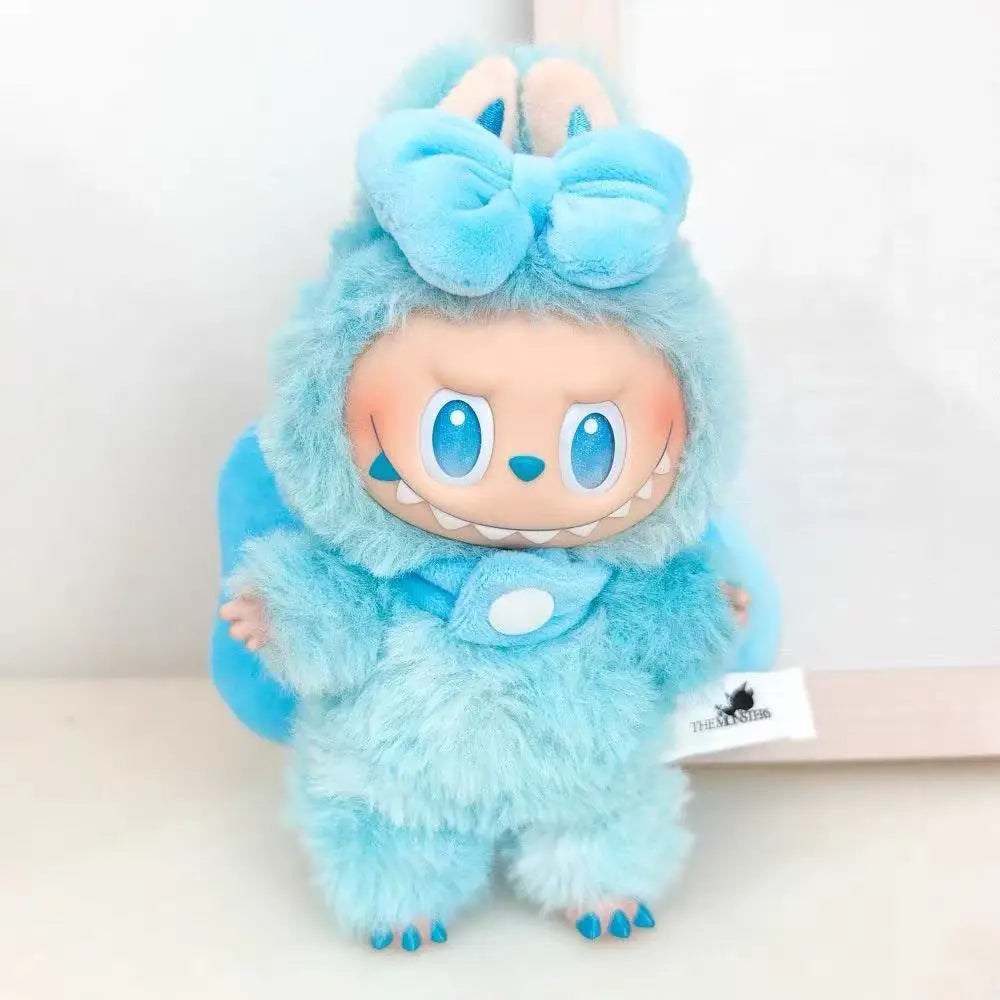 New Style 15/17cm Labubu Doll Bow Decorated Suit Clothes Set Replacement Outfit for Ropa Labubu 3.0 Big Into Energy