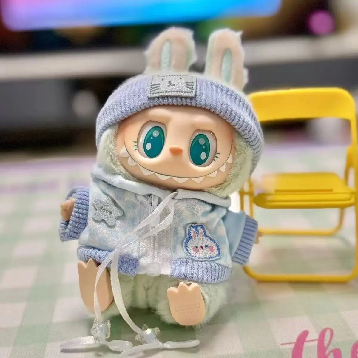 Mini Plush Doll'S Clothes Outfit Accessories For Korea Kpop Exo Labubu V1 V2 Idol Dolls Pit strip climbing suit Clothing Gift