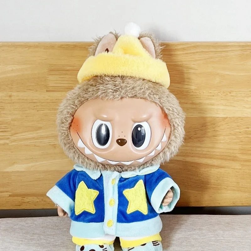 For Mokoko Sweetheart Generation 1 Labubu Doll Clothes 38cm Pajamas For Medium-Sized Vinyl Big Labubu Dolls Clothes Toy Gift