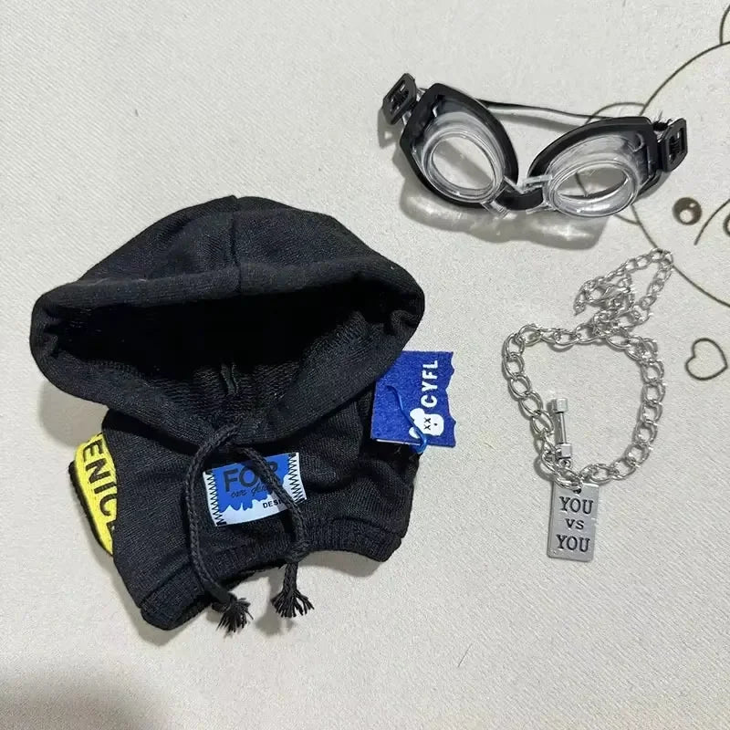 Mini Plush Doll'S Clothes Outfit Accessories For Korea Kpop Exo Labubu V1 V2 Idol Dolls Pit strip climbing suit Clothing Gift