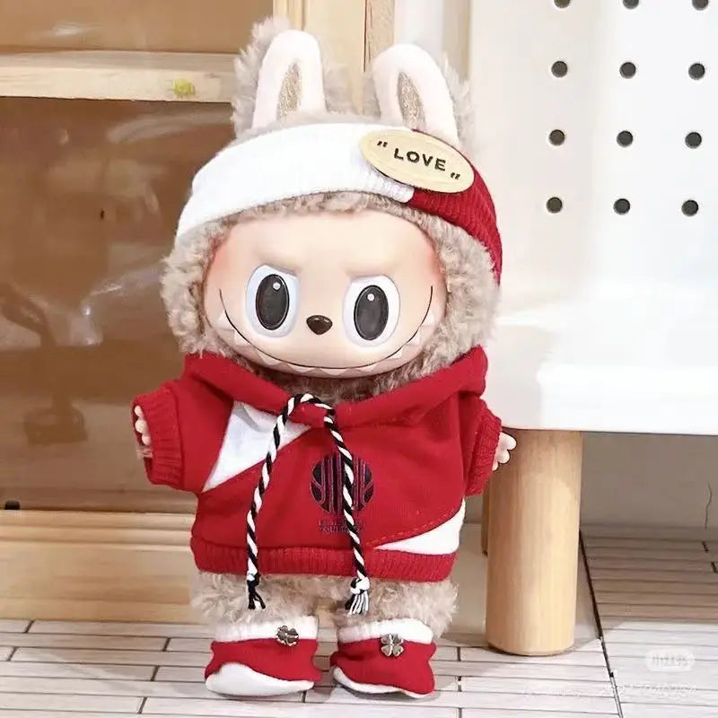 Mini Plush Doll'S Clothes Outfit Accessories For Korea Kpop Exo Labubu V1 V2 Idol Dolls Pit strip climbing suit Clothing Gift