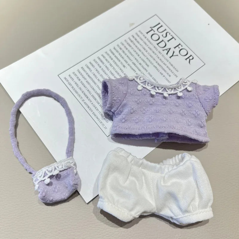 Hot Labubu Doll Clothes Outfit Accessories Knitted Leisure Set For 15-17cm 37-40cm Mini Dolls Clothing Girl Kid Gift Labubu Ropa