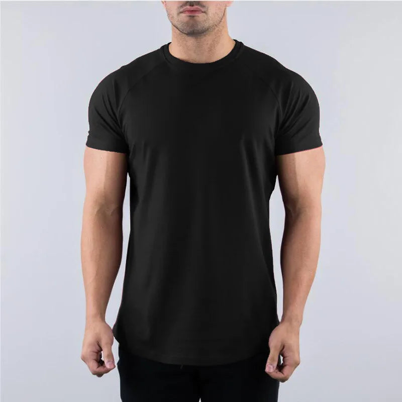 High Quality 100% Cotton T shirts Man 2025 Summer Casual Tees Solid color Couple Oversized t shirts Black White Grey Sports Tops