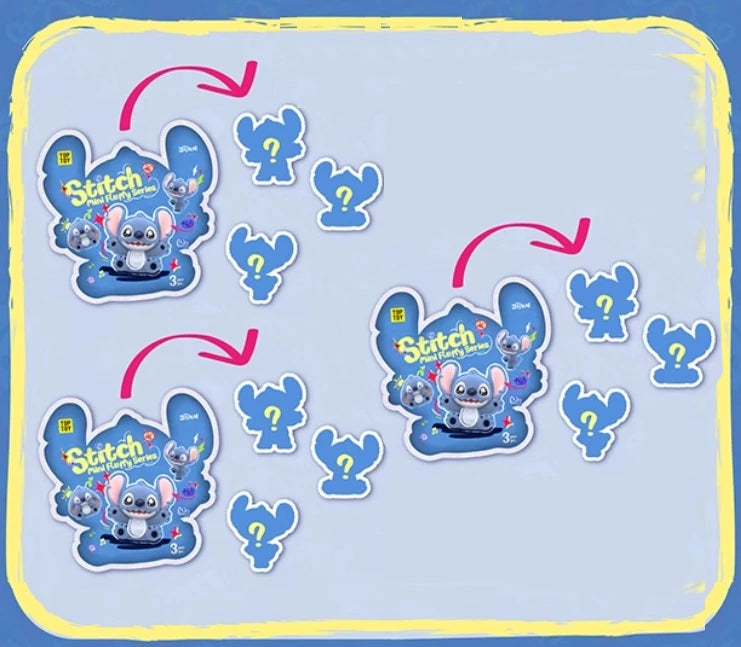 Genuine Disney Stitch Mini Blind Bag Particle Decorations Trendy Blind Box Toys Collectible Figurines Birthday Gift For Girls