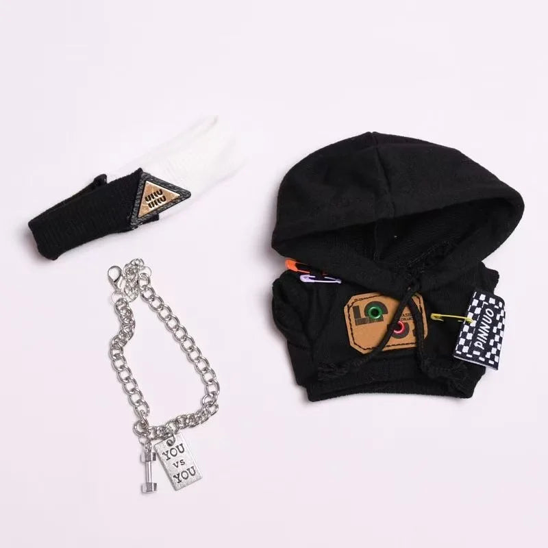 Mini Plush Doll'S Clothes Outfit Accessories For Korea Kpop Exo Labubu V1 V2 Idol Dolls Pit strip climbing suit Clothing Gift