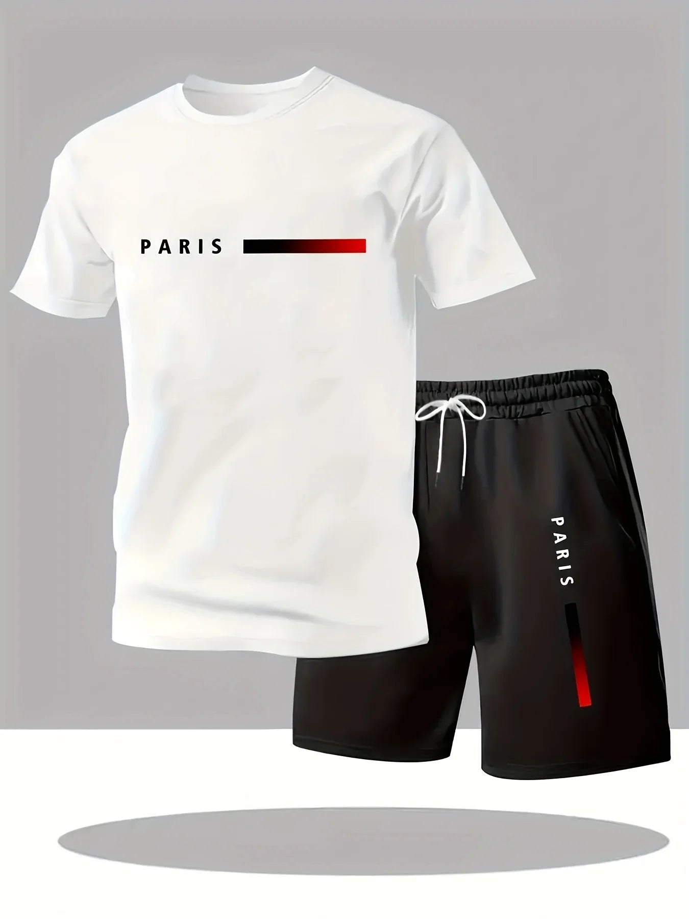 Men Sets 2025 Summer Men Clothing Casual Tshirt +Short Two-piece Oversize Men's Short Sleeve Breathable Sports Suit 2-piece Set
