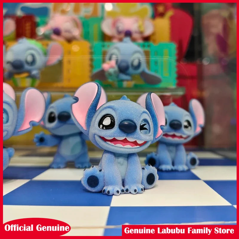Genuine Disney Stitch Mini Blind Bag Particle Decorations Trendy Blind Box Toys Collectible Figurines Birthday Gift For Girls