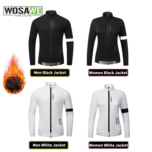 YKYWBIKE WINTER JACKET Thermal Fleece Men Cycling jacket Long Sleeve Cycling Bike Clothing  black 사이클링 겨울 재킷