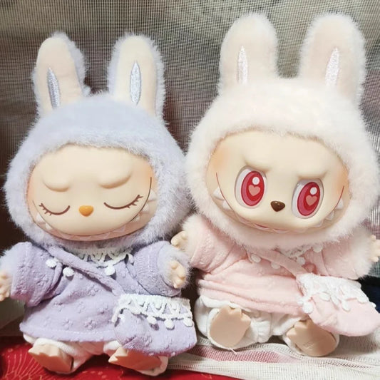 Hot Labubu Doll Clothes Outfit Accessories Knitted Leisure Set For 15-17cm 37-40cm Mini Dolls Clothing Girl Kid Gift Labubu Ropa