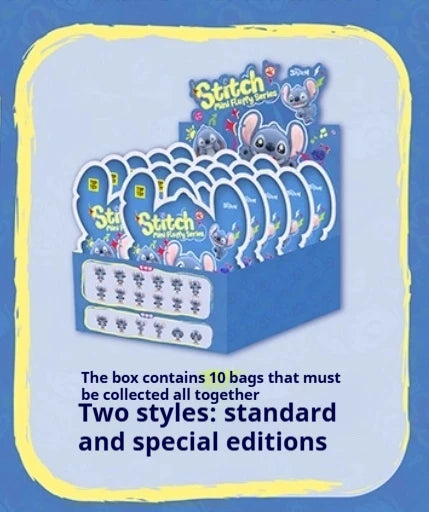 Genuine Disney Stitch Mini Blind Bag Particle Decorations Trendy Blind Box Toys Collectible Figurines Birthday Gift For Girls